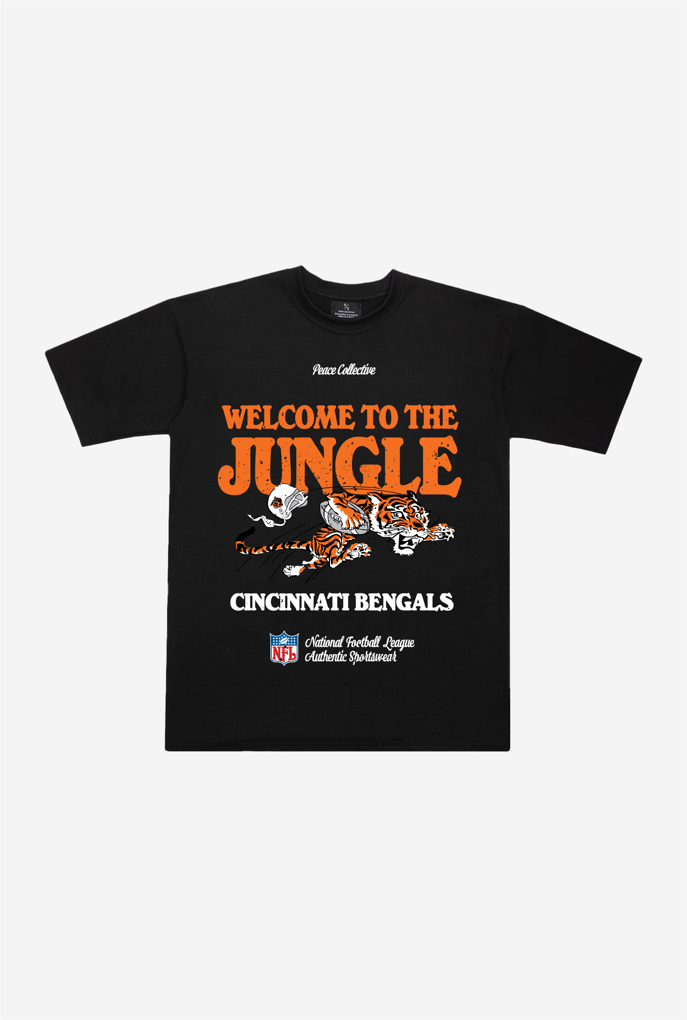 Cincinnati Bengals Vintage Ad Heavyweight T Shirt – Black