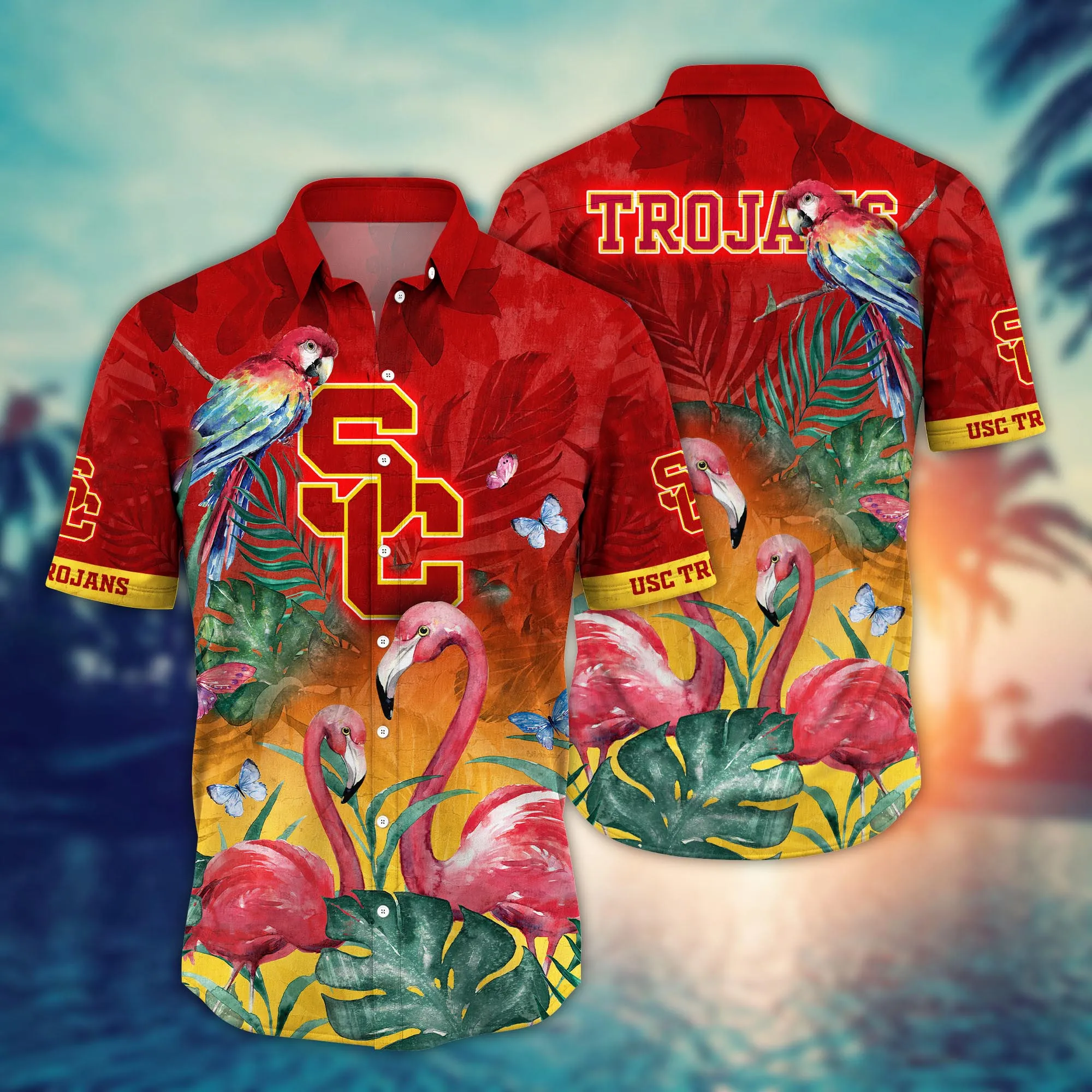 Usc Trojans NCCA Hawaiian Shirt Heat Aloha Shirt