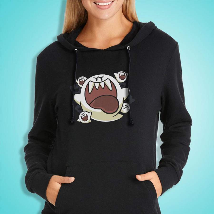 Vintage Mario World Boo Ghost Women’S Hoodie