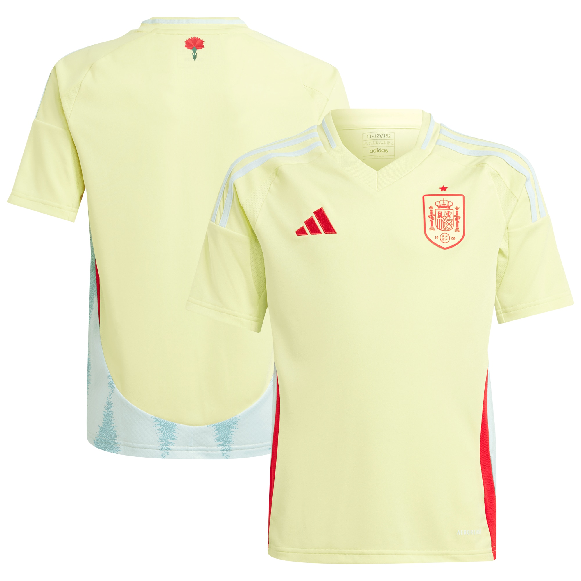 Spain National Team Youth 2024 Away Replica Jersey – Yellow