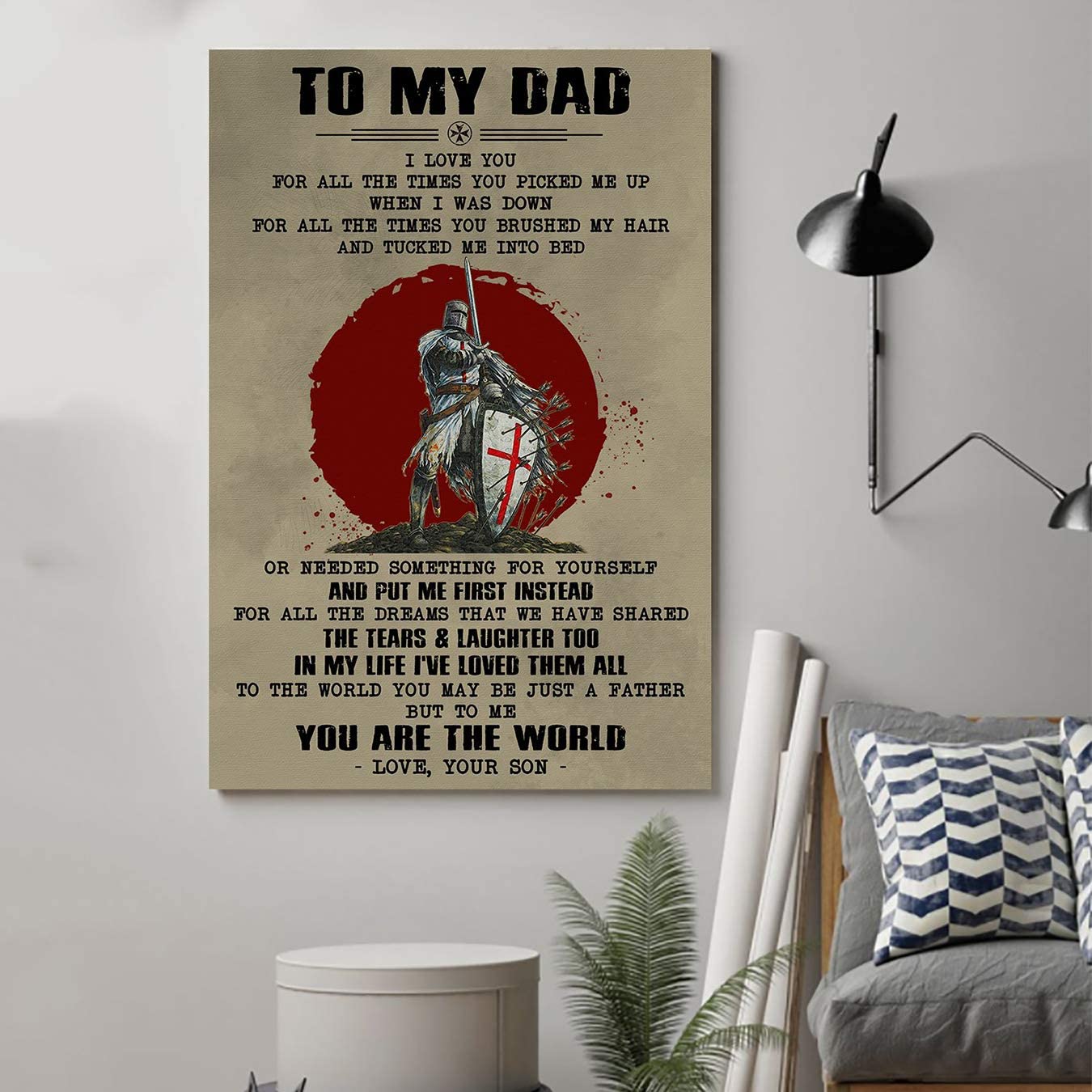 Posters Knight Templar Poster – Son to Dad – You are The World-Poster