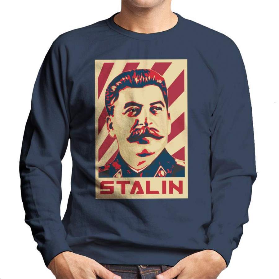Stalin Propaganda Poster Men’s Sweatshirt