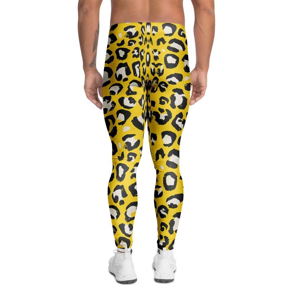 Yellow Leopard Men’S Leggings