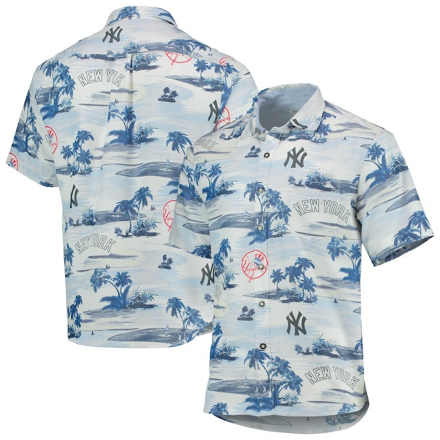 New York Yankees Bahama Coconut Point Island Hawaii Shirt White Ha53813