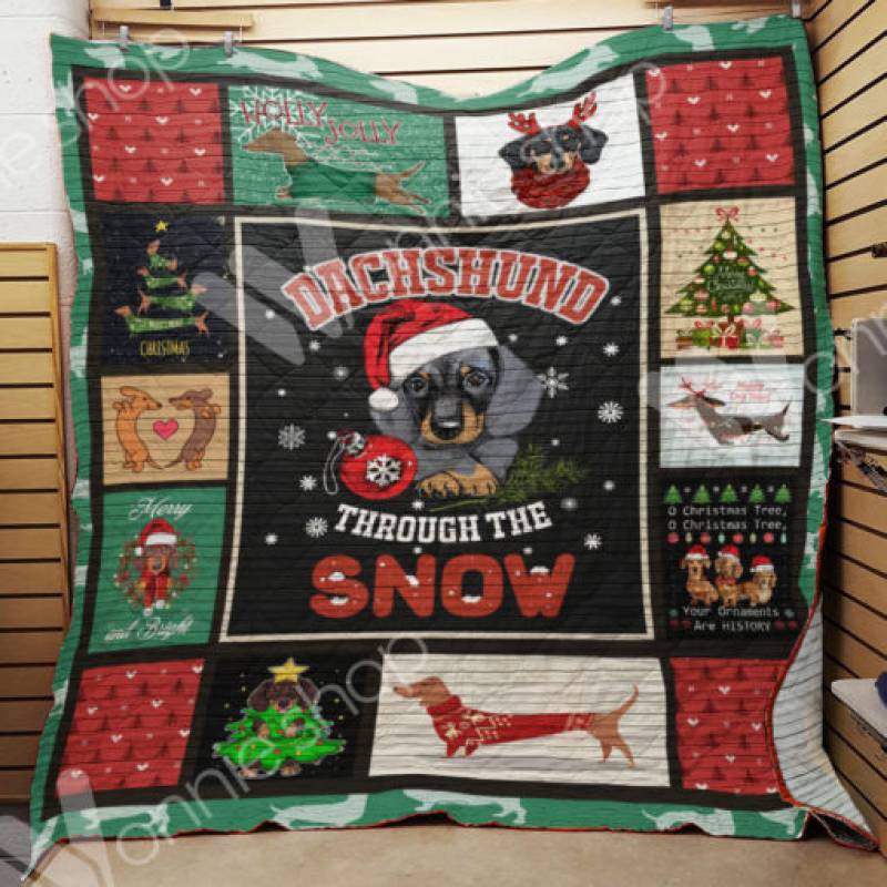 Dachshund Dog Christmas Blanket AU2002 95O41