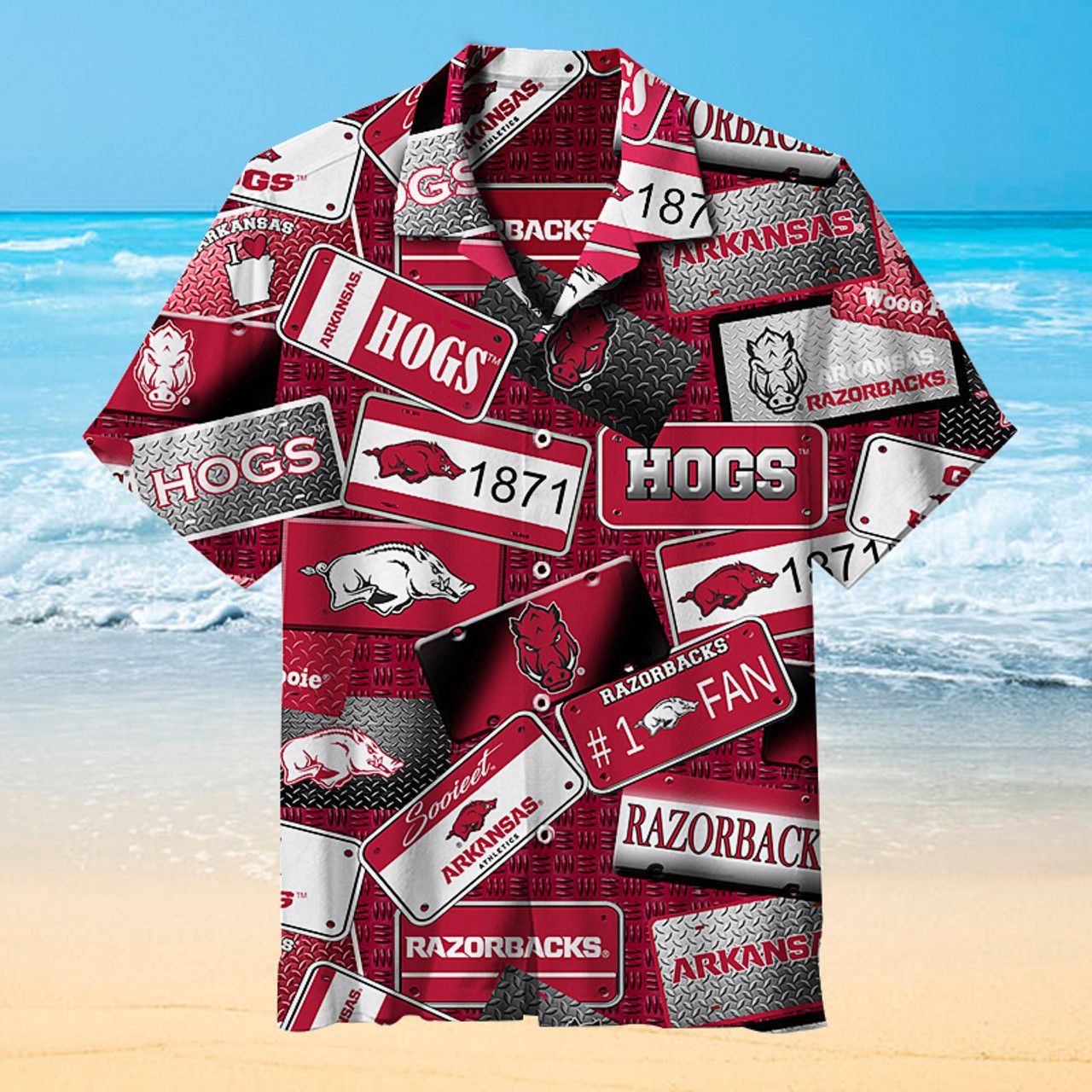 NCCA Arkansas Razorbacks Est 1871 Trendy Hawaiian Shirt Aloha Shirt