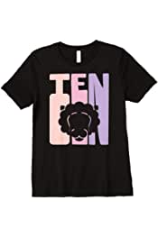 10th Birthday Leo Lion Zodiac Retro Girl 10 years old Premium T-Shirt