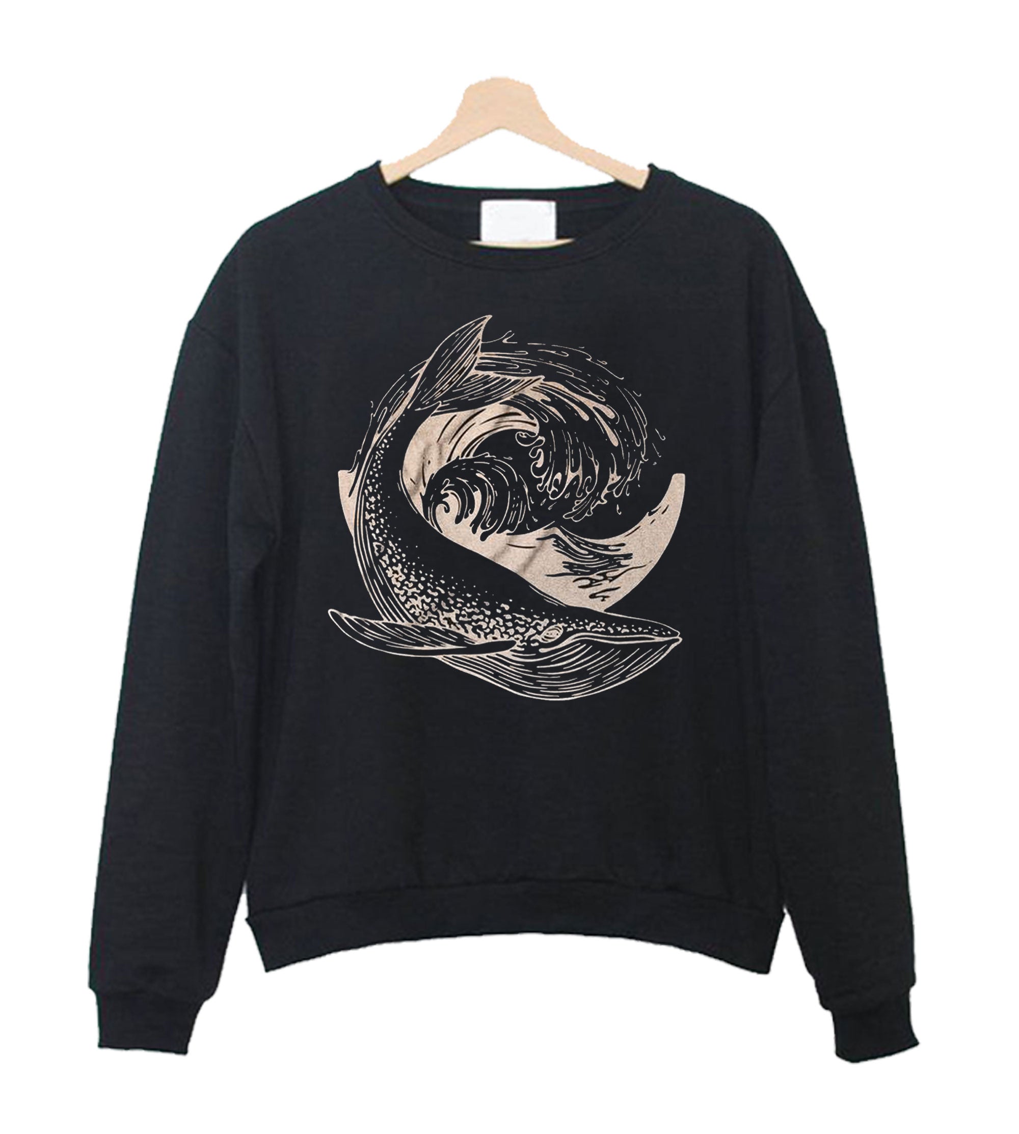 Whale Graphic Sweatshirt Sweater