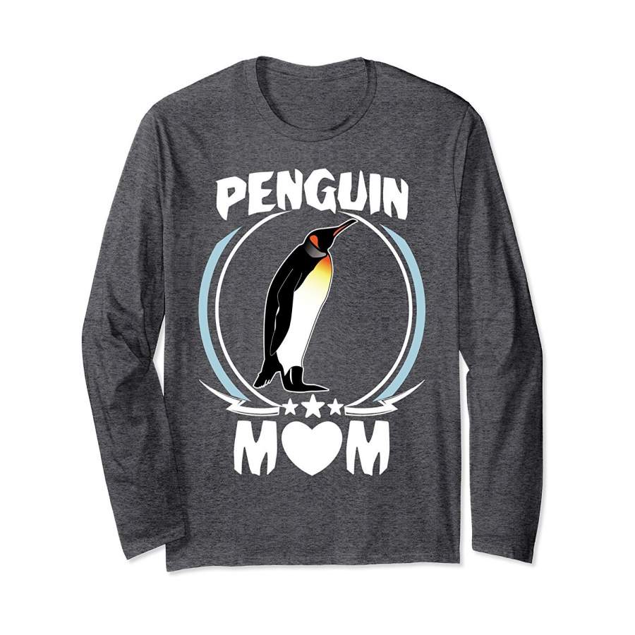 DTAHigh quality DTA Penguin Mom Long Sleeve T-shirt Lovers Gift For Mother’s Day