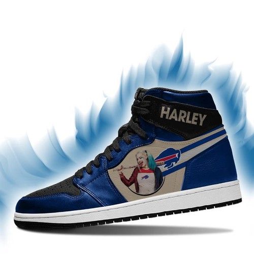 Harley Quinn Buffalo Bills Jordan Sneakers High Top Custom Shoes Jordan Sneaker