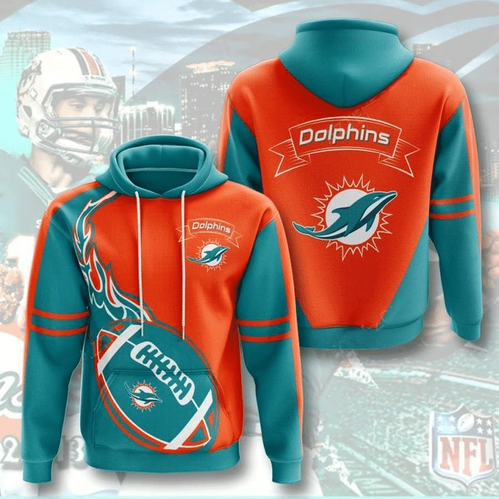 Miami Dolphins All Over Printed Hoodie HN210903