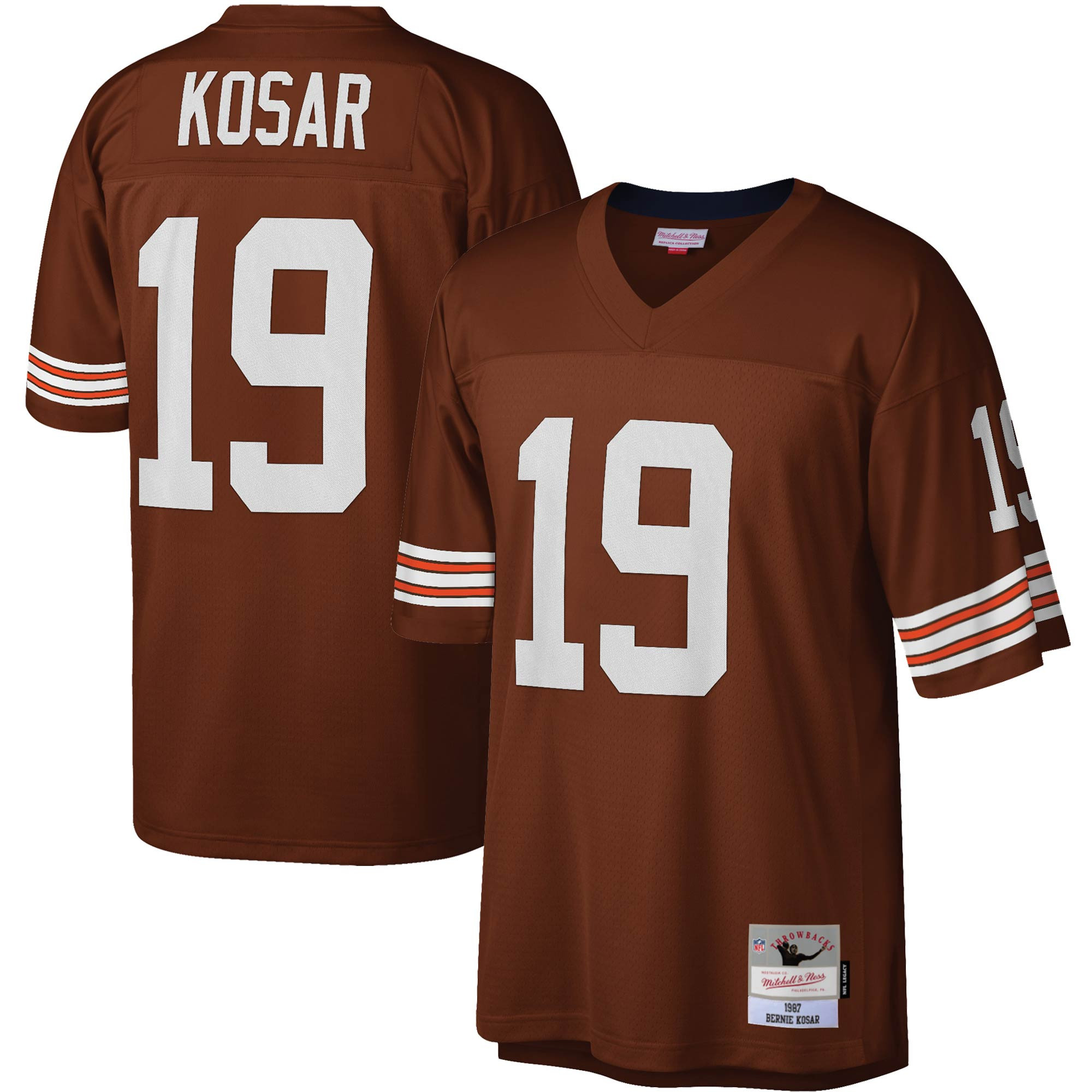 Bernie Kosar Cleveland Browns Mitchell & Ness Legacy Replica Jersey – Brown NFL