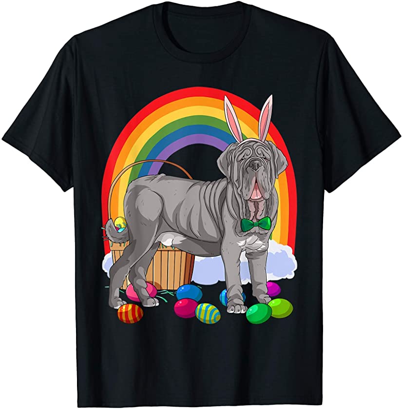 Neapolitan Mastiff Easter Eggs Bunny Dog T-Shirt