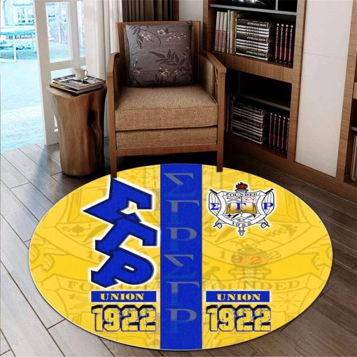 Sigma Gamma Rho Round Rug – Sorority Pride Style Round Rug