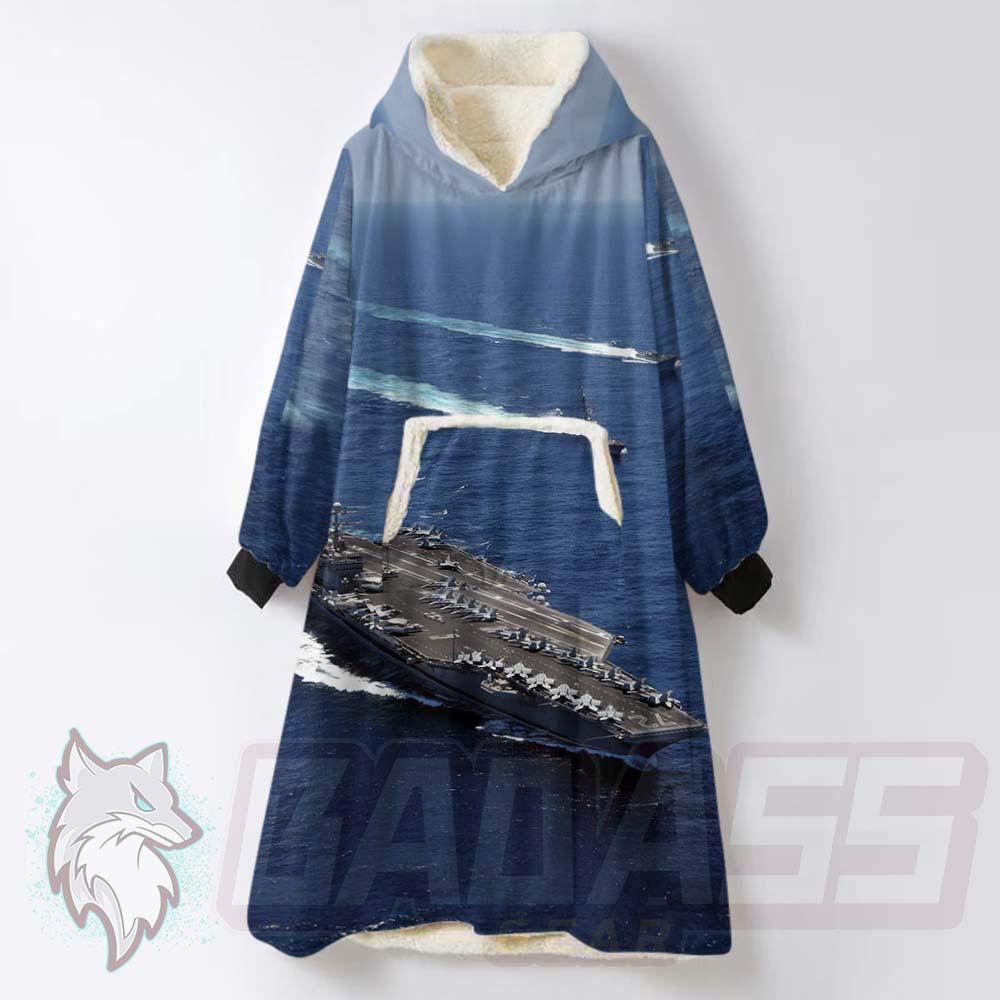 Amazing Ship Of Sailor BDG-1037 Oversized Sherpa Blanket Hoodie