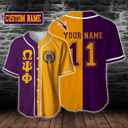 Omega Psi Phi Baseball Jersey Shirt