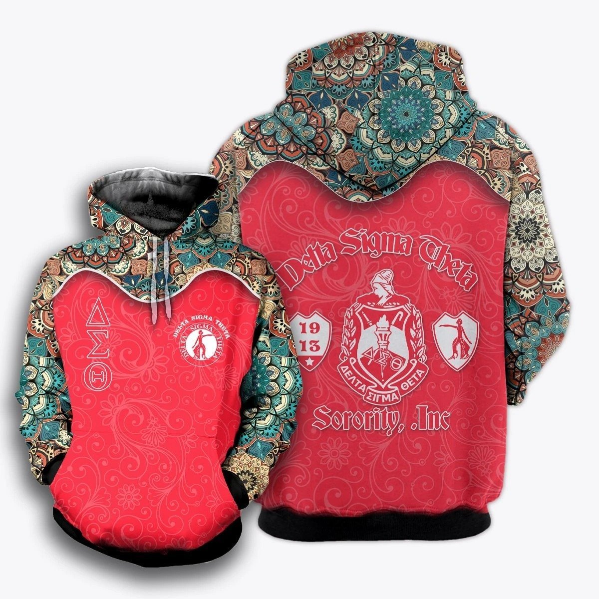 Greek Life Hoodie – Floral  Delta Sigma Theta Hoodie