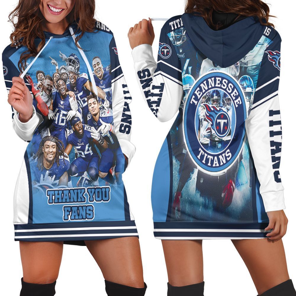 Tennessee Titans Super Bowl 2021 Afc South Division Thank You Fan 3D Hoodie Dress