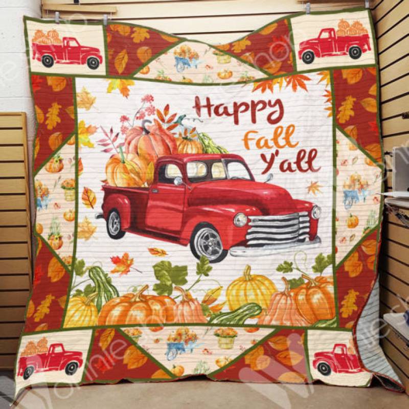 Fall Red Truck Blanket OCT1702 78O58