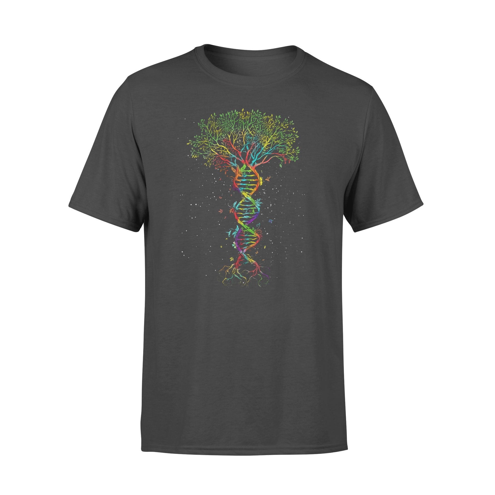 Ff Dna Tree Rainbow Color Cotton T Shirt