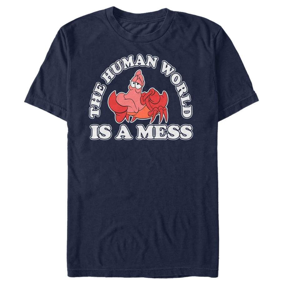 The Little Mermaid Men’s Sebastian Mess  T Shirt