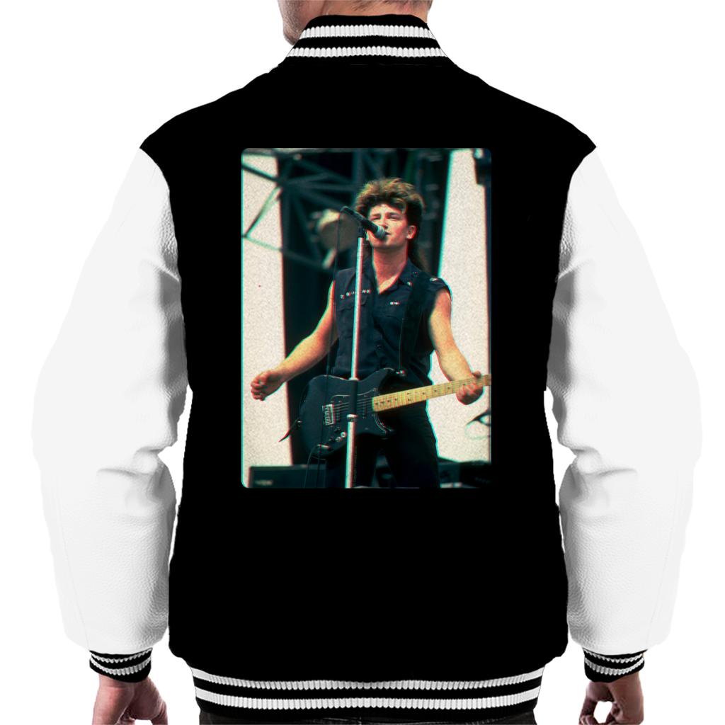 Tv Times Bono Of U2 Guitar 3D Effect Men’S Varsity Jacket