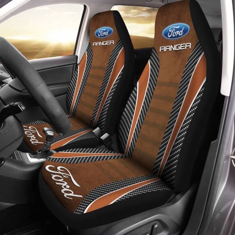 Ford Ranger VTH Car Seat Cover (Set of 2) Ver 1 (Brown)