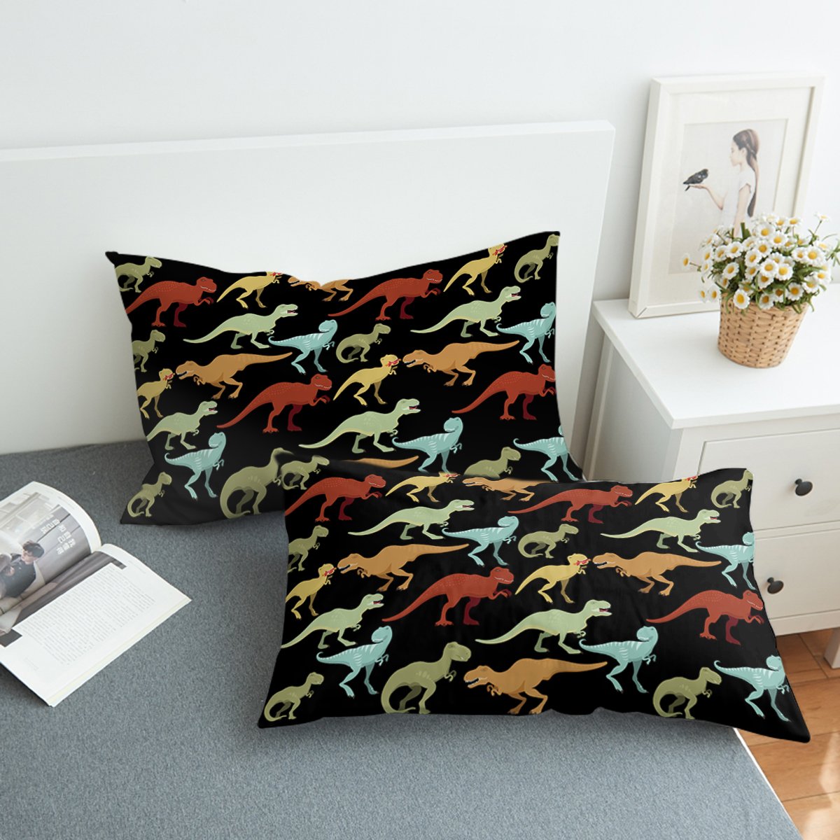 T-Rexes Swzt0676 Pillowcase