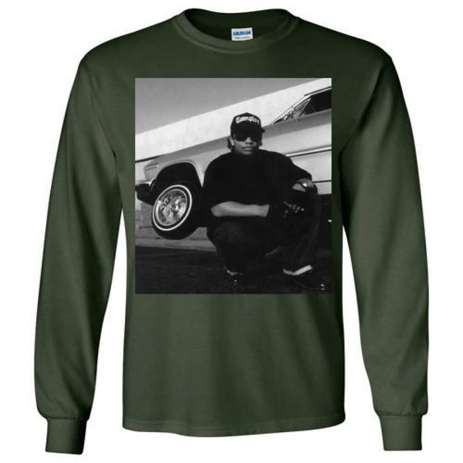 Eazy E Nwa Ruthless Records Eazy E Gangster Rap Hip Hop V5b Gildan Long Sleeve T Shirt 