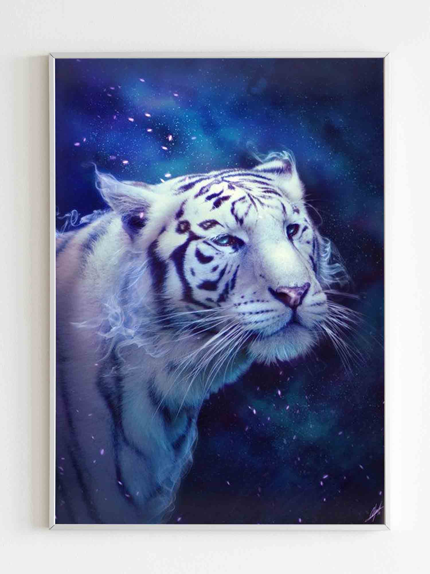 White Tiger Fantasy Poster