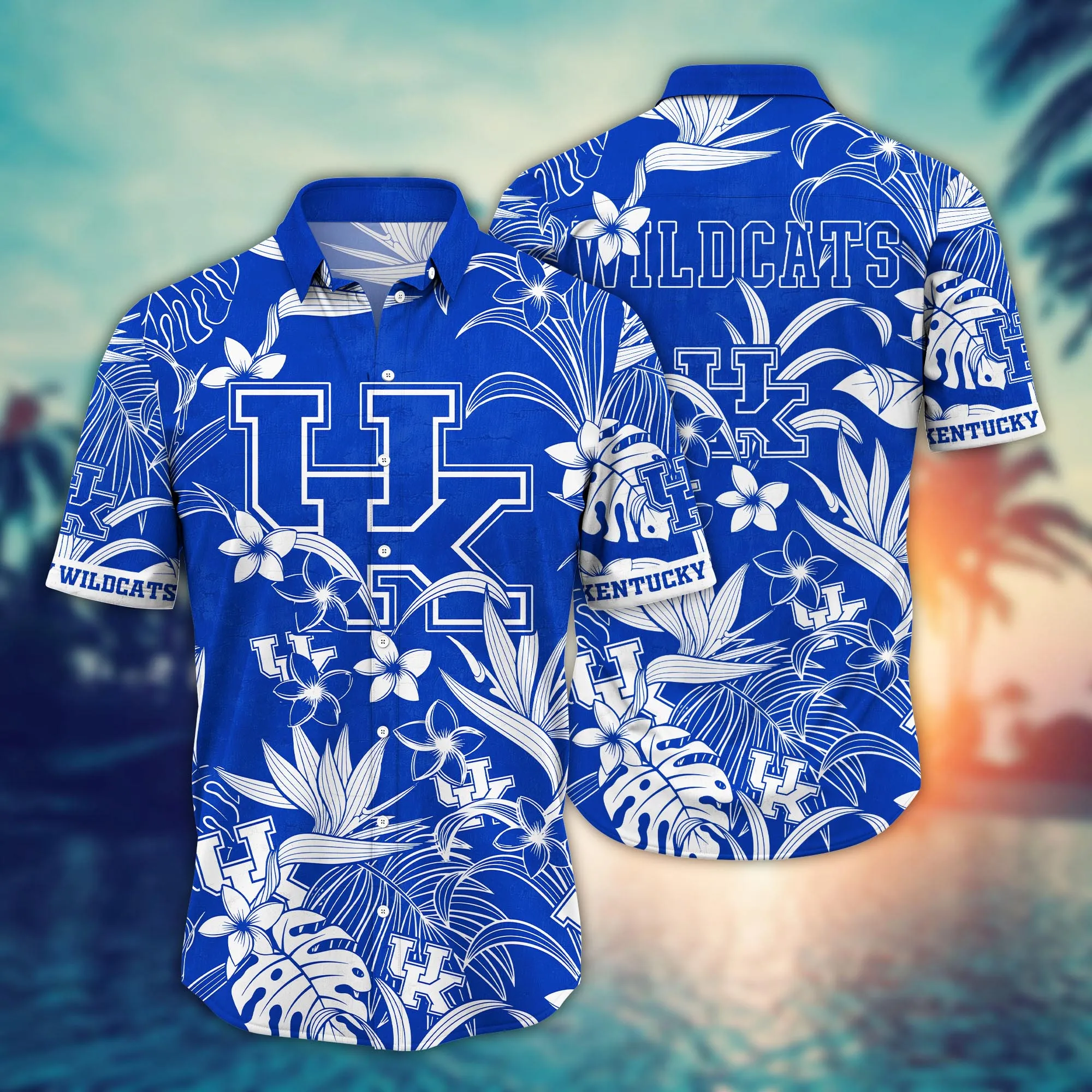 Kentucky Wildcats NCAA Hawaiian Shirt Sunglassestime Aloha Shirt