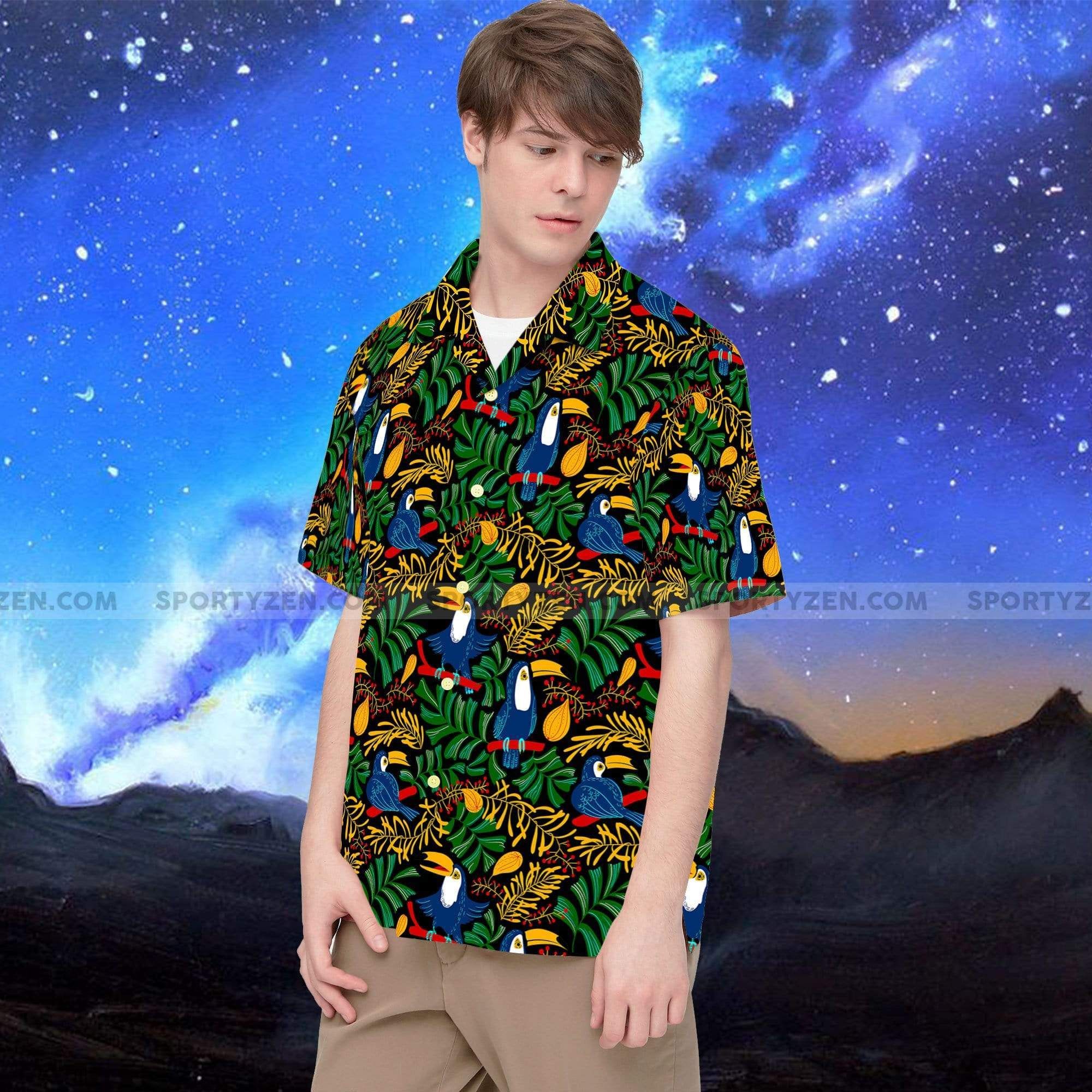 Funny Toucans Bird Tropical Hawaiian Shirts 3D 2708L - Kittyband Fashion