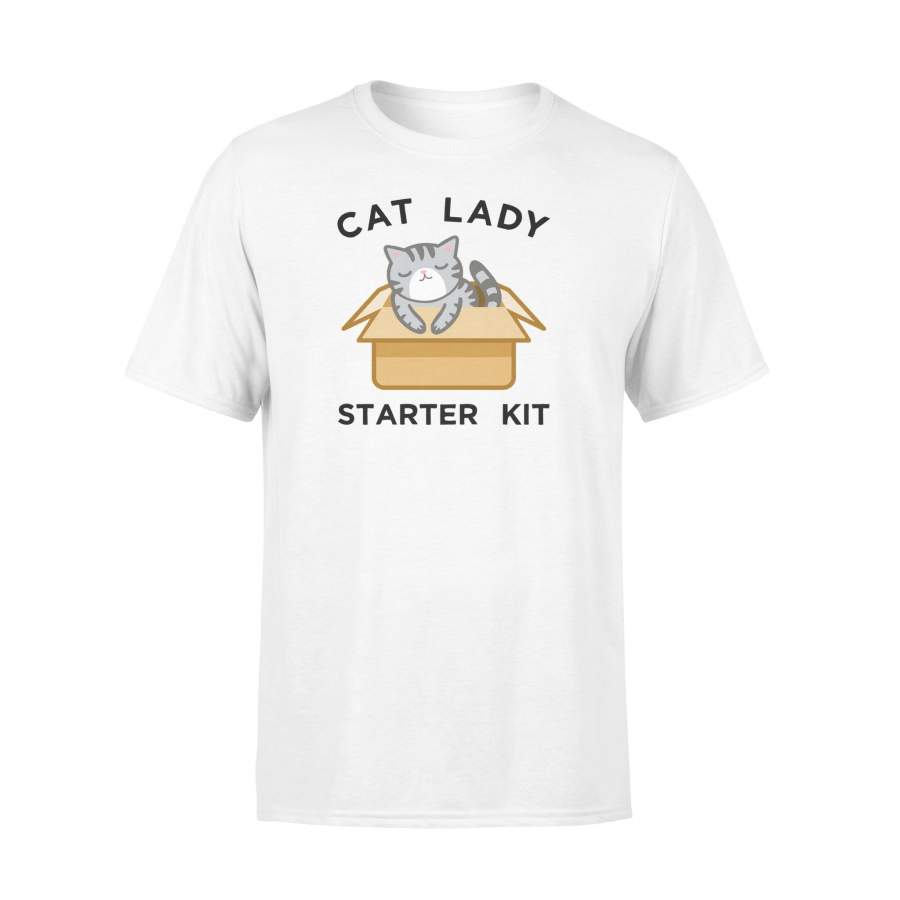 Cute Gray Kitten – Funny Cat Lady Starter Kit T-Shirt