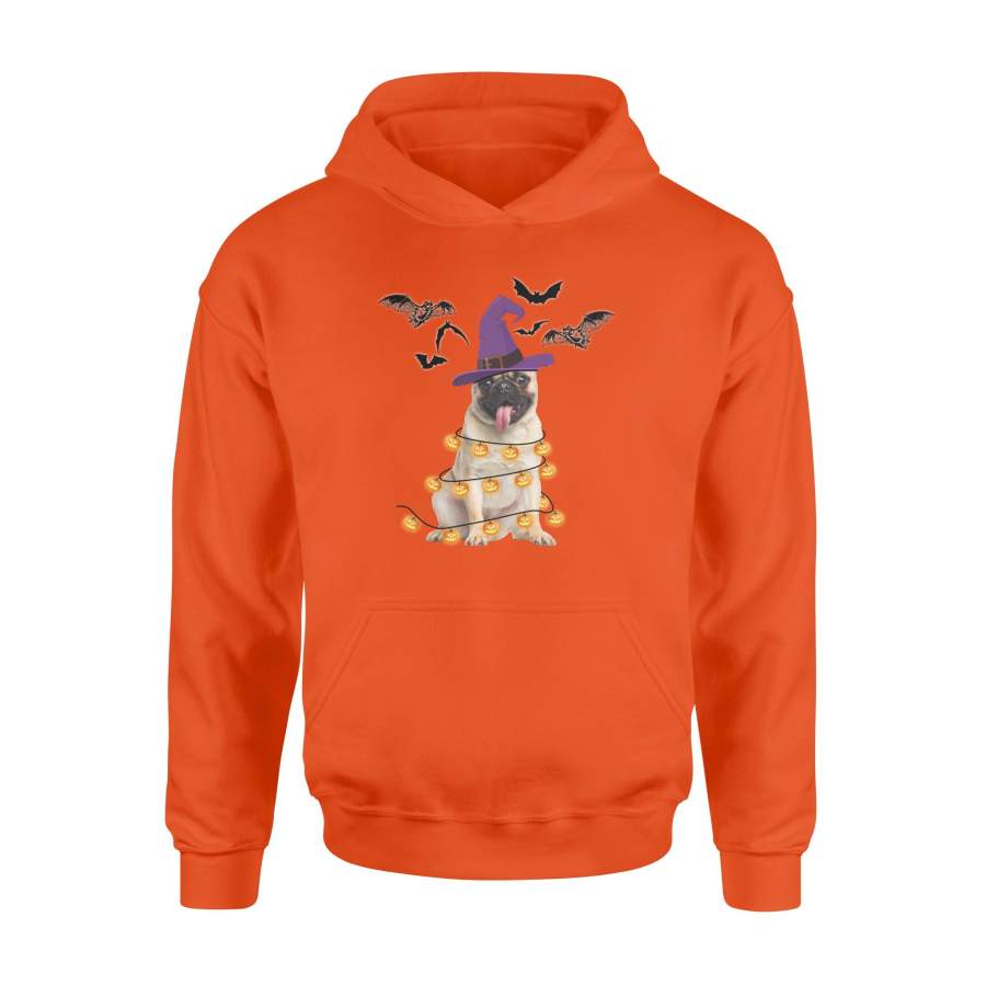 Beige Pug Halloween Shirt and Hoodie - IPH436