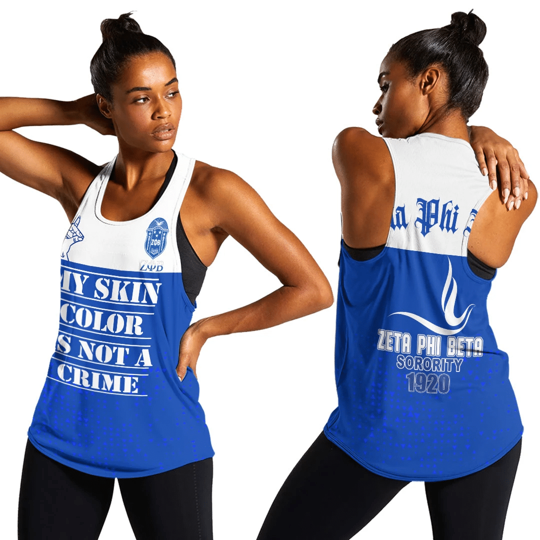 Wonderprint Tank Top Zeta Phi Beta Racerback Tank