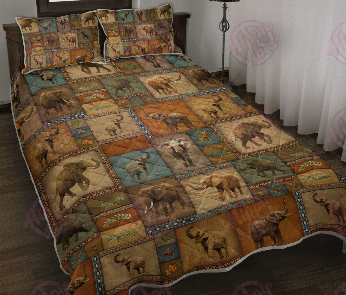 Vintage Elephant Lover – Quilt Bed Set