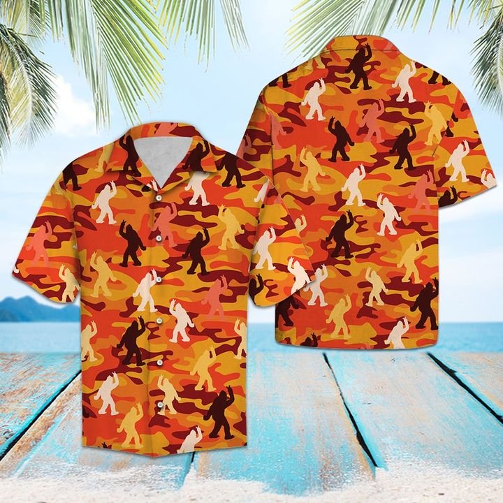 Happy Bigfoot Cam Hawaii Shirt Summer Button Up For Couple Ha104627