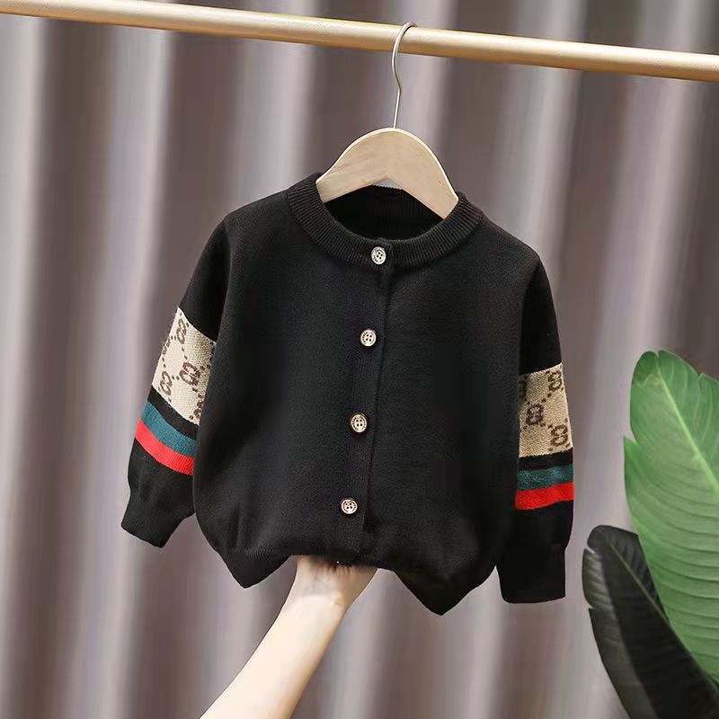 Boy Knitting Cover Jacket 2022 Spring and Autumn New Child Top Children’s Leisure Hundreds of Fashion Slutters alx