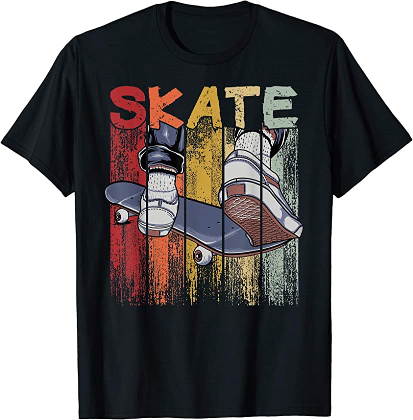 Vintage Skate – Skateboarding Skater Gift Vintage Skateboard T-Shirt