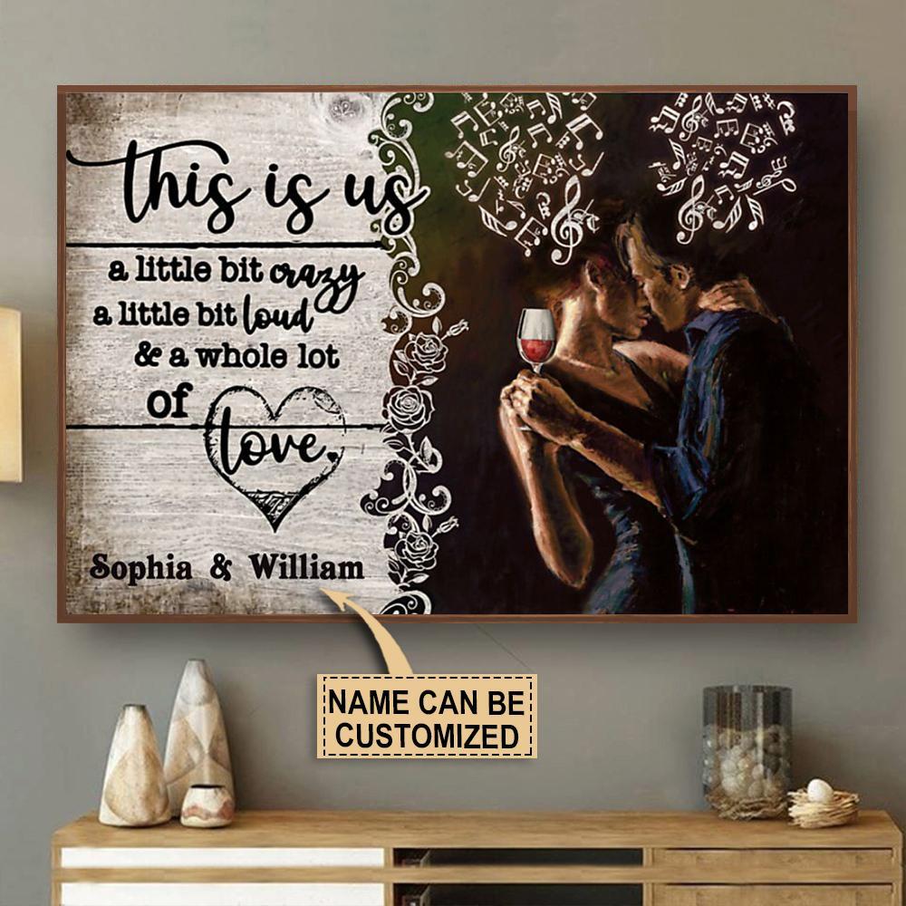 Aeticon Gifts Personalized Music This Is Us Canvas Mom Dad Gift Home Decor