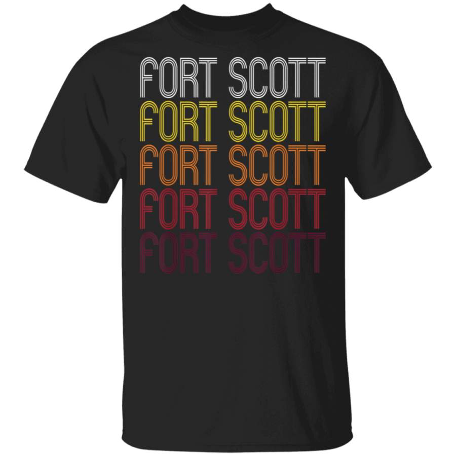 Fort Scott KS  Vintage Style Kansas Tshirt