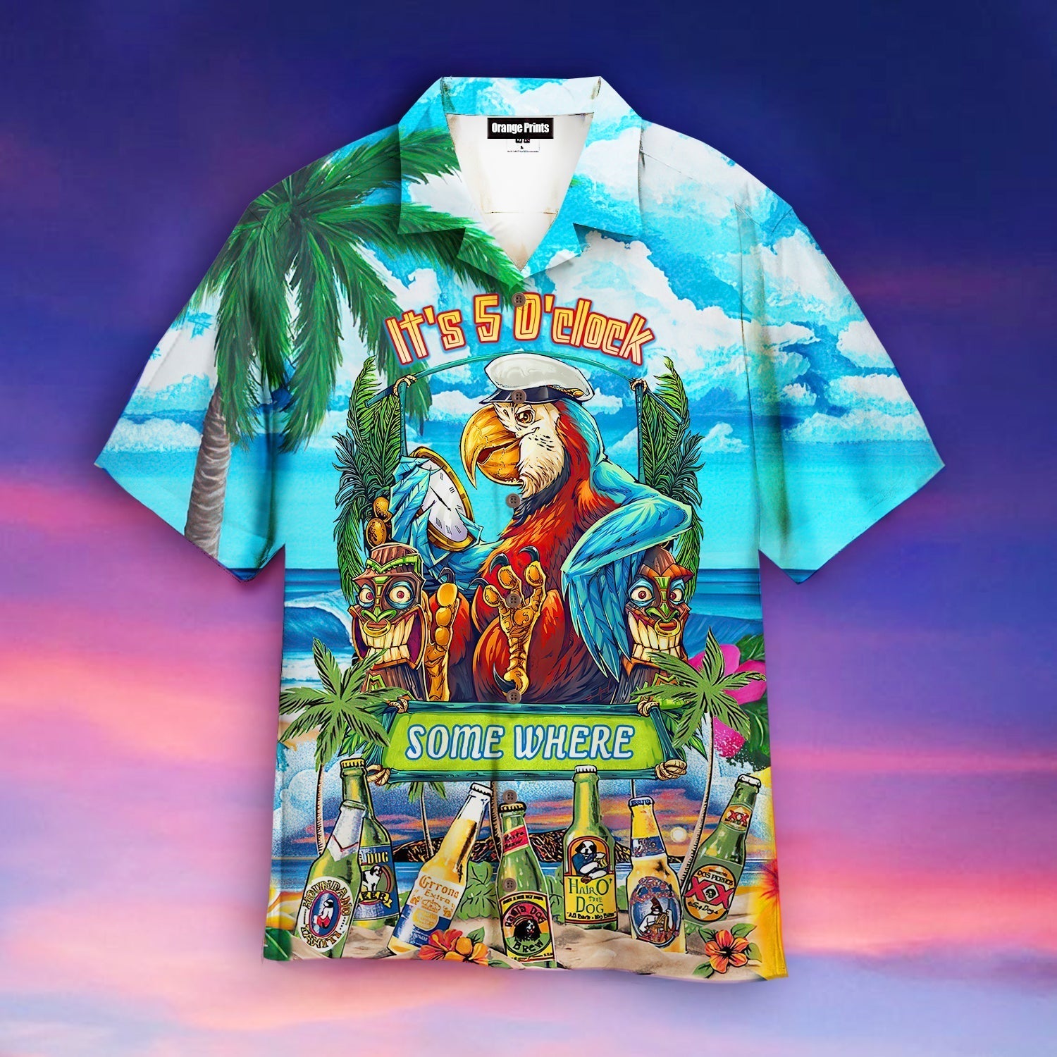 Parrot 5 Somewhere Aloha Hawaii Shirts For Men And Women Ha5574