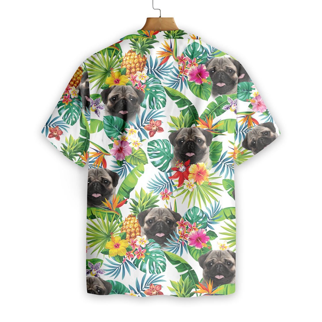 Dog And Tropical Pineapple 2710 Custom Hawaii Shirt Ha53081