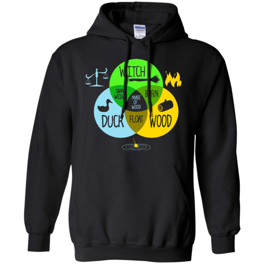 AGR Witch Duck Wood Float Burn Hoodie