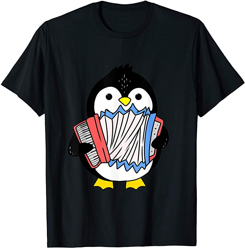 Penguin Playing Accordion T-Shirt