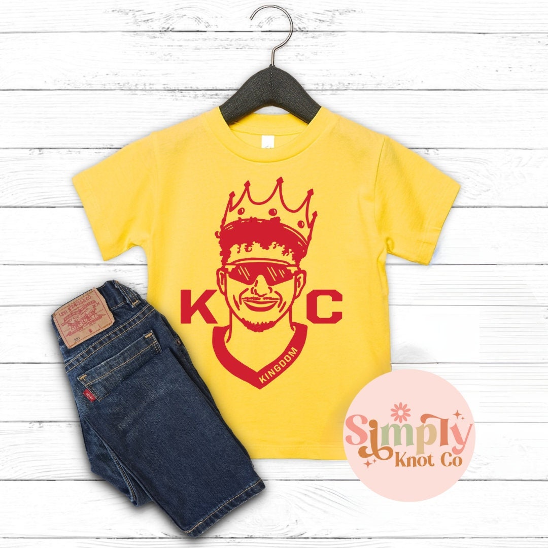 Kids Kansas City Mahomes Shirt, Mahomes Toddler Shirt, Youth Kansas City Football Shirt, Mahomes Crown Tshirt, Kansas City Shirt Gift