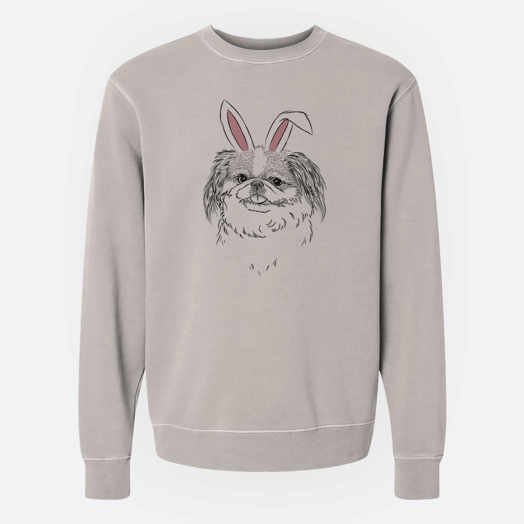 Easter Abra Bean The Pekingese – Unisex Pigment Dyed Crew Sweatshirt