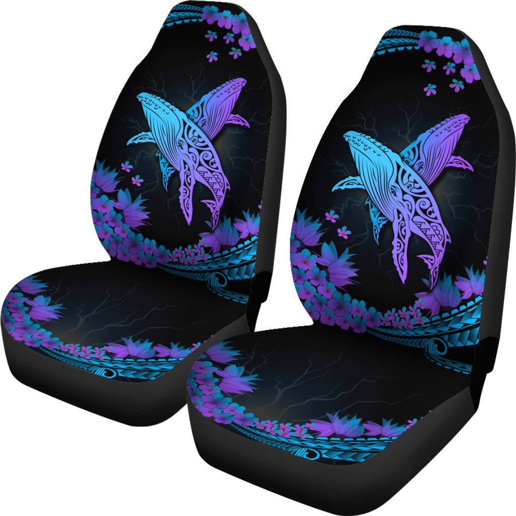 Hawaii Whale Polynesian Hibiscus Car Seat Cover – Lae Style – AH – J4