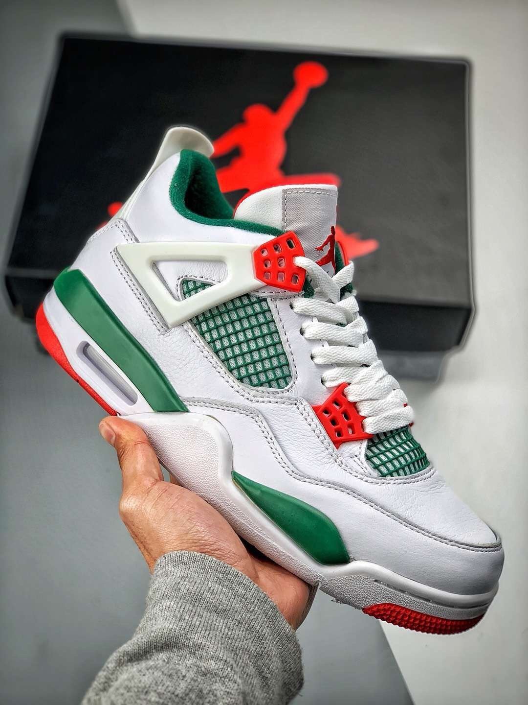 JD 4 Retro Do The Right Thing WhiteGorge Green-Varsity Red 5341240