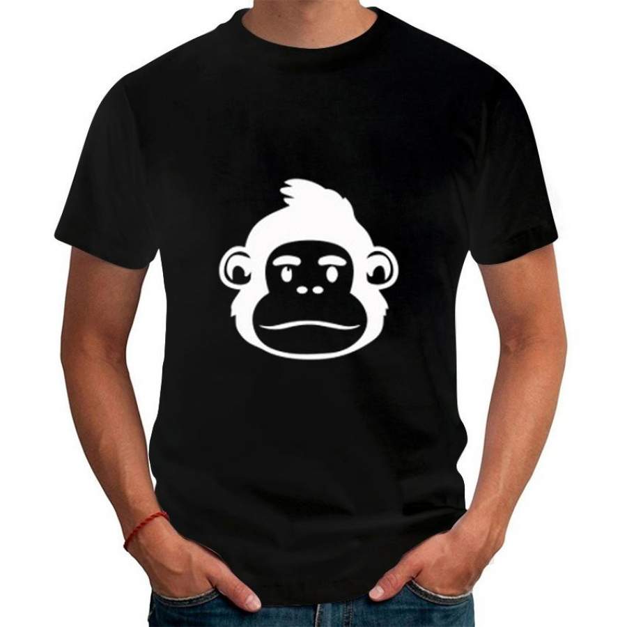 Mens T Shirt Casual Short Sleeve Tees For Men Monkey Print Male T Shirt Summer Fashion Crewneck Plus Size Tops